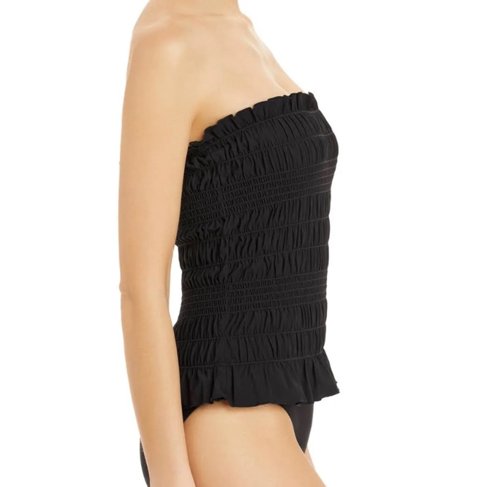 Tory Burch Costa Smocked One Piece Swimsuit Size Small